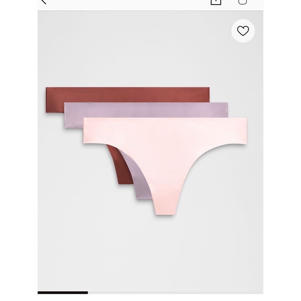 Lululemon InvisiWear Mid-Rise Thong Underwear 3 Pack Medium NWT